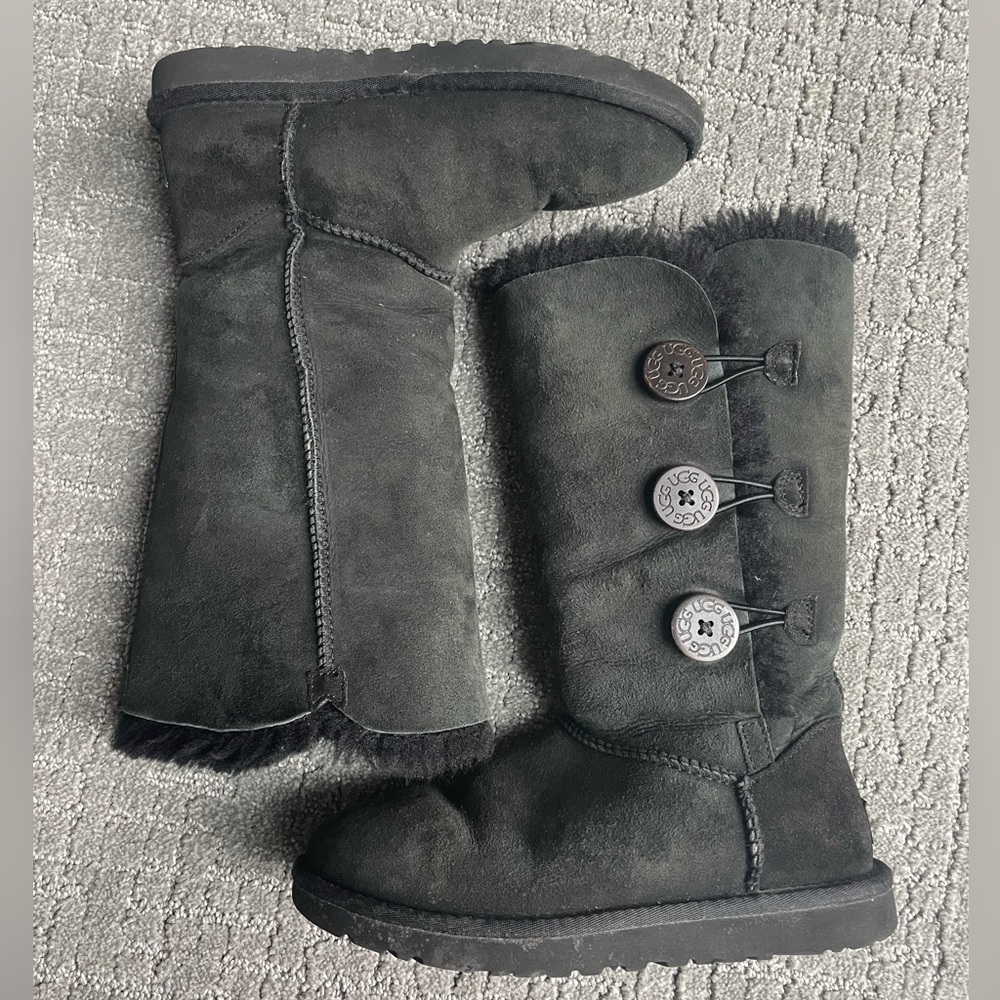 Tall Black Button Uggs